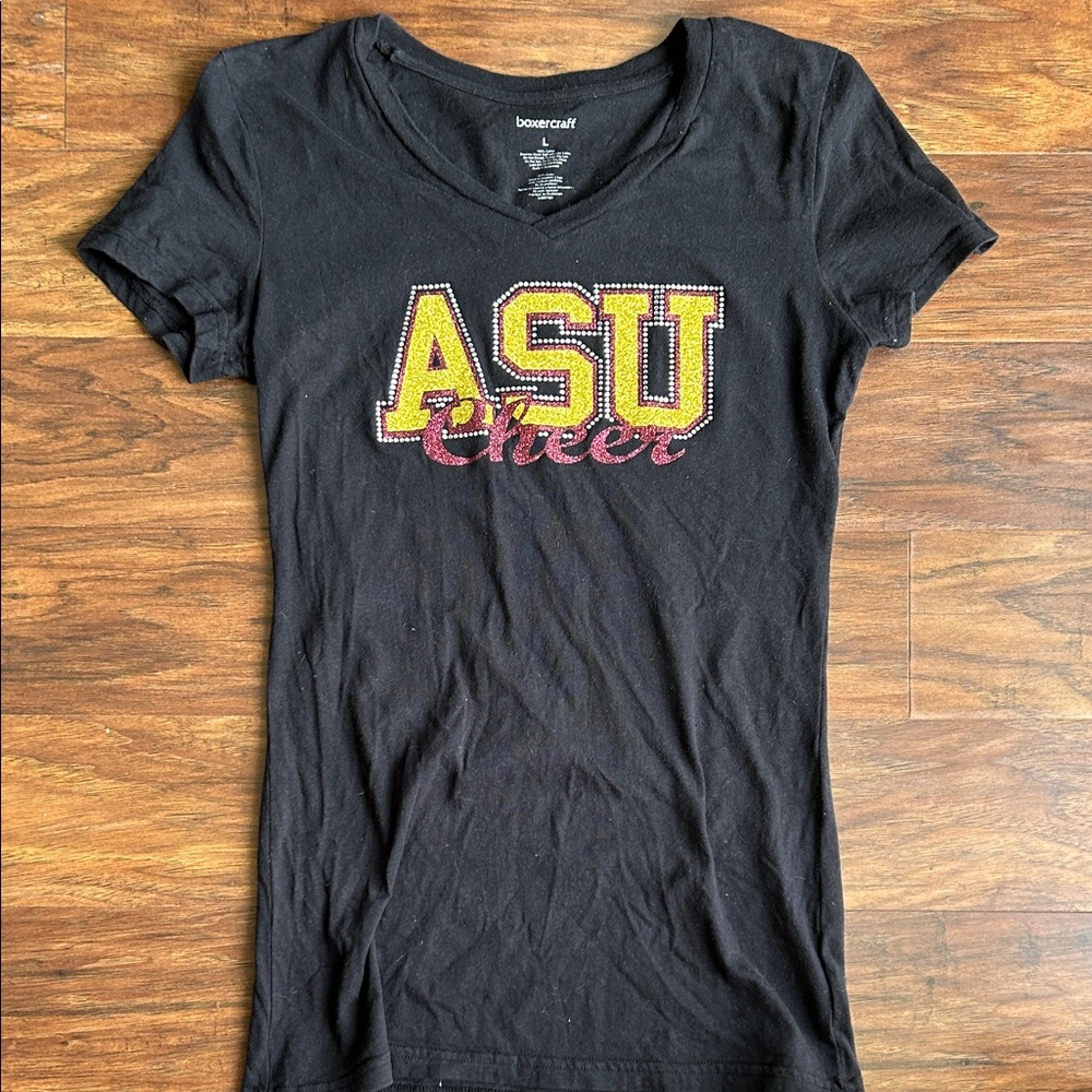 Boxercraft Black ASU Cheer Short Sleeve Tee Arizona State